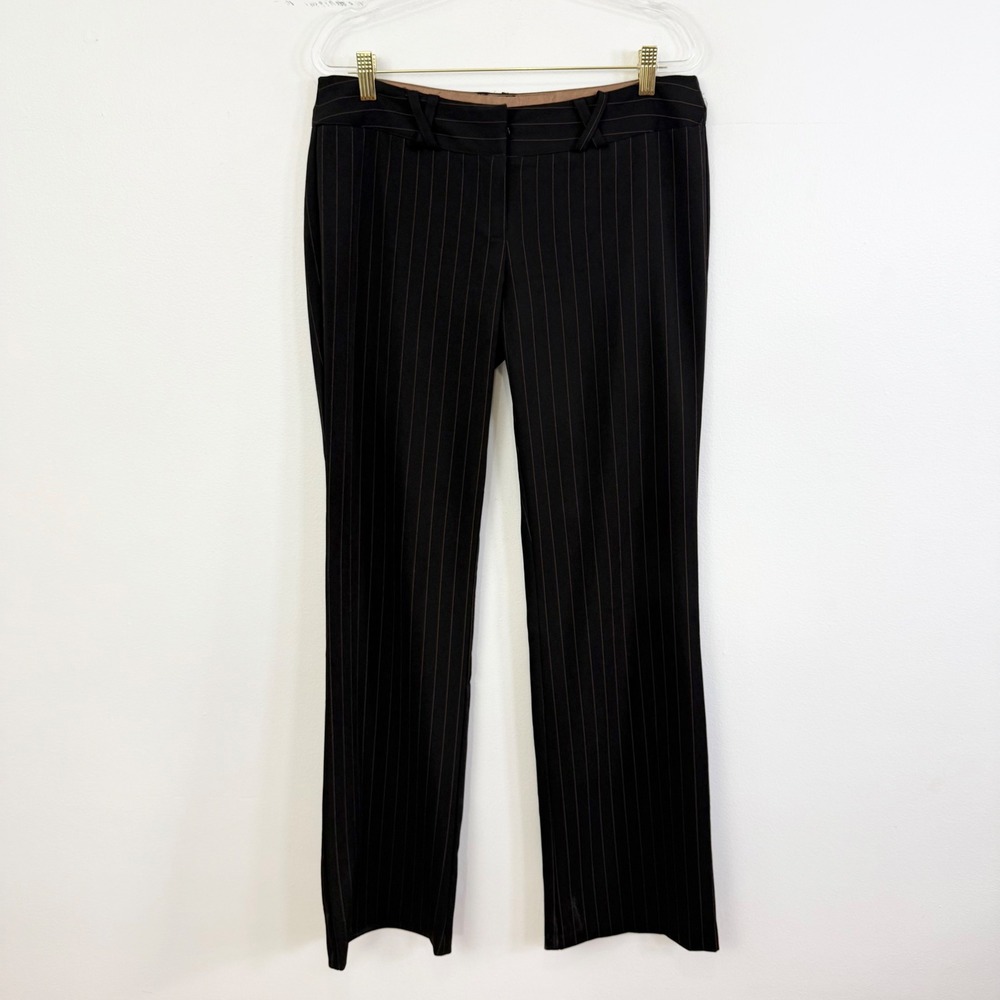 Vintage Y2K Wet Seal Pinstripe Low Rise Flare Pants Size 9 Medium